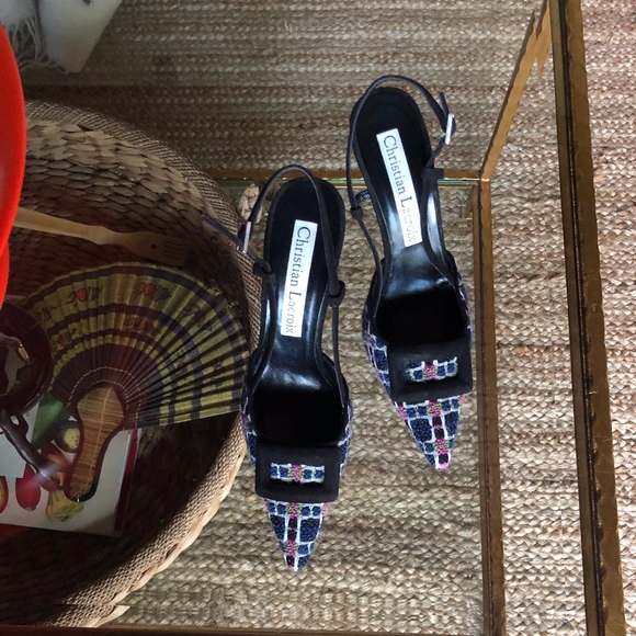 CHRISTIAN LACROIX WOMEN'S SHOES SIZE 6 ITALY - Picture 3 of 8